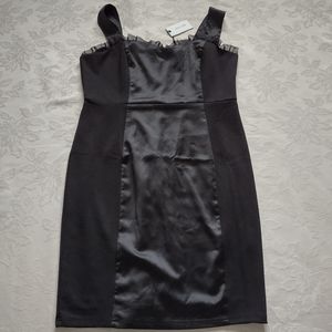 New 🎀 Liza Luxe Modcloth pinup wiggle pencil black dress sweetheart neckline